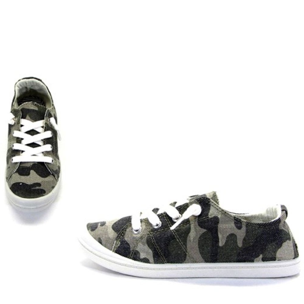 NEW in Box! Camo Slip-on Sneakers sizes 5.5, 6, 6.5, 7.5, & 9 available